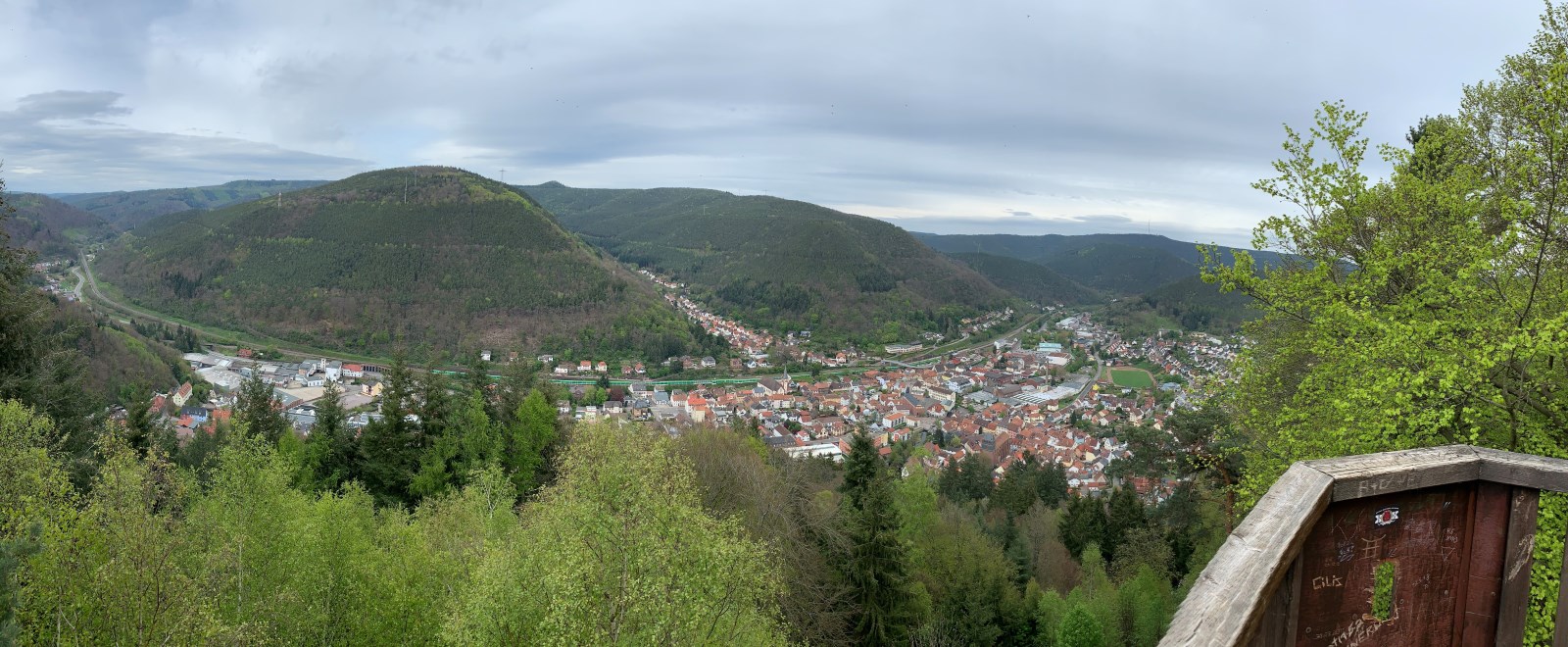 Aussicht vom Dicker-Stein-Turm